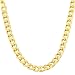 Classic 14 Kt Gold Plated 18 Inch Curb Chain Necklace