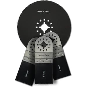 Versa-Tool MB3B1H Universal Oscillating Bi-Metal Blade Kit. 3 1-3/8, 1 3-Inch Round Bi-Metal Saw Blades