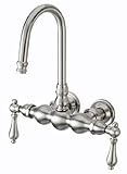 IMAGE OF Kingston Brass CC1T8 Vintage 3-3/8-Inch Leg Tub Filler, Satin Nickel