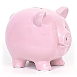 Child to Cherish Large Piggy Bank, Pink