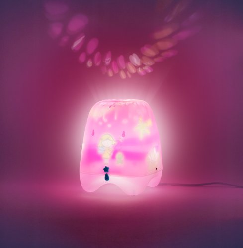Karussell Lampe, rot, Feenwelt, animierte Lichtprojektion 