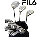 レディース/FILA フィラ 11本フルセット(1W、FW(#5・#7)・5I~9I、PW、SW・パター) キャディバッグ付き