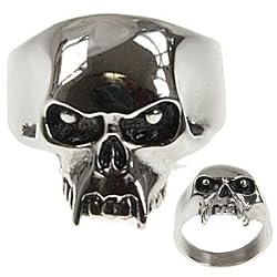 316L CASTING STAINLESS STEEL SKULL RING WIDTH: 22mm