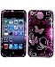 Premium Design Hard Crystal Case Cover for Apple iPod Touch 4G, 4th Generation, 4th Gen - Pink Butterfly Print