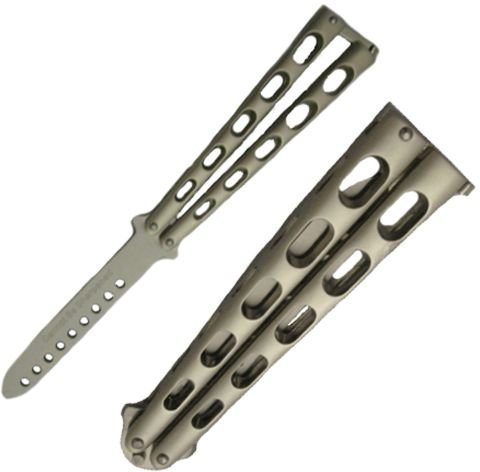 Gen Pro Balisong Trainer, Silver Handles KO2200A-S