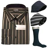 4 PC BONUS PACK: Mens Eterno Italy Dress Shirt & Neck Tie Set + bonus gifts! You will receive the following Eterno products: one dress shirt, 2 neck ties and one pair of dress socks.
