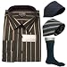 4 PC BONUS PACK: Mens Eterno Italy Dress Shirt & Neck Tie Set + bonus gifts! You will receive the following Eterno products: one dress shirt, 2 neck ties and one pair of dress socks.