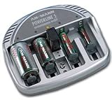 Ansmann Powerline 5 Mobil Ladegerät für Micro AAA, Mignon AA, Baby C, Mono D und 9V-Block