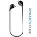 Apekx Wireless 4.1 Bluetooth Stereo Sweatproof In-Ear Lightweight Headphones, Earbuds, Earphones, Headset for Sports / Running / Jogging / Gym with Mic (007 Black)