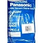 Panasonic Type C-4 MC-150PF Vacuum Bags 5 Pack