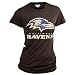 Baltimore Ravens Women's Retro Vintage T-Shirt (Black Wash, Medium)