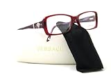 Versace Women's 3131 Bordeaux Transparent Frame Plastic Eyeglasses, 54mm