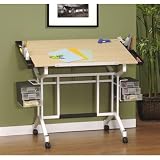 Pro Craft Station (White / Maple) (31H x 45W x 24D)