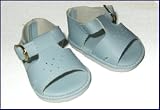 Light Blue Sandals Diamond Pattern Fit Bitty Baby and Terri Lee
