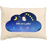 Toddler Pillow - Delicate Organic Cotton Shell - Soft and Supportive Pillows for Kids, Hand-Crafted for Better Naps and a Restful, Soothing Sleep Every Time! (13 in x 18 in)