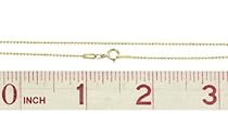 Nickel Free 14k Gold Filled Ball Link 1mm Chain Necklace 16