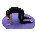 StayPut ECO PER Circular Exercise or Yoga Mat (Purple; 5ft/152.5cm Diam) - an exciting departure from standard mats for pilates, yoga or as a playmat