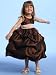 Little Girls Special Occasion Dress BROWN PINK Sash Flower Girl BLOSSOM 7