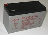 Genesis (formerly Yuasa) NP7-12TFR - 12 Volt/7 Amp Hour Sealed Lead Acid Battery with .250 Fast-on Connector - Flame Retardant Case