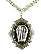 Small Rocker Jewelry Coffin Pendant red crystals
