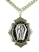 Small Rocker Jewelry Coffin Pendant red crystals