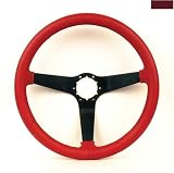 Red 80-82 Stock Leather Corvette Steering Wheel Exact Reproduction