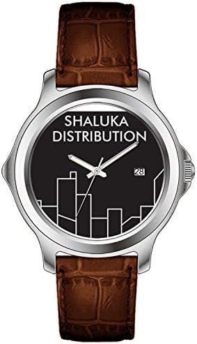 TXMY Unique Pattern Watches Fashion Leather Strap Band Calendar Display Watch Shaluka Dist My Time Matters Watch