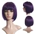 Cosplayland C912 - kurzhaar BOB Schnitt glatt Party Parrucca Wig Lavendel
