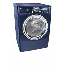 LG : WM2688HNMA 27in Front-Load Steam Washer - Navy Blue