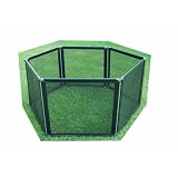 KidKusion 6 Panel Play Safe Fence, Black