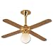 Dollhouse Miniature Globe Ceiling Fan