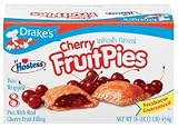 Drake's by Hostess 8 ct Cherry Fruit Pies 16 oz (Pack of 6)