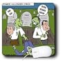 Rich Diesslins Funny General Cartoons - Halloween - Zombie Practical Jokes - Clinton and Nixon Masks - Mouse Pads