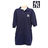 New York Yankees MLB Boys "Original" Pique Polo Shirt (Navy)