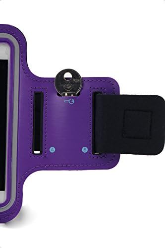 Jayhu iPhone 6/6s Armband with Earphone Cord Key,Best for workouts,running,cycling,or any fitness activity outside or in the gymB2 (Purple, 4.7Inch)