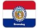 US State Flag - Browning, Missouri (MO) Mouse Pad