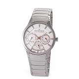 Skagen Women's Stainless Steel 3 Dials Multi Function Crystal Index Watch #745SSXR