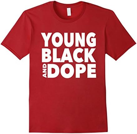 Men's young black and do-pe Shirt Medium Cranberry