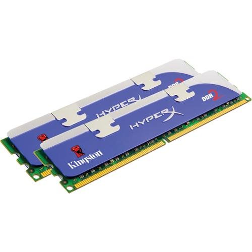 Kingston HyperX Memory 2GB 1066MHz DDR2 PC2-8500 Non-ECC CL5 5-5-5-15 DIMM Kit of 2 KHX8500D2K2/2G