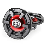 Auna SBC-5121 Paire de haut parleurs auto 1000W - Deux enceintes coaxiales 3 voies (13cm, 89 D�cibels pour Voiture 13cm) - Rouge et noir