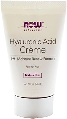 Now Foods Solutions Hyaluronic Acid Crème PM Moisture Renew Formula 2 fl oz (59 m