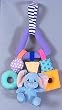 Precious Moments Plush Tag-Along Crib Toy - Elephant