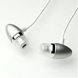 elago Ear Bud with Play Stop Controller and Microphone for Apple iPhone (Silver) by elago