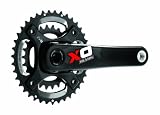 SRAM Kurbelgarnitur X.0 2.2, schwarz-rot, 42-28T, 175mm, 401000143