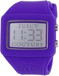 Juicy Couture Womens 1900988 "Chrissy" Purple Silicone Band Digital Watch