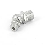 uxcell ニップル　メタル製ニップル　継手　シルバートーン　ノズル　45度 8mm直径