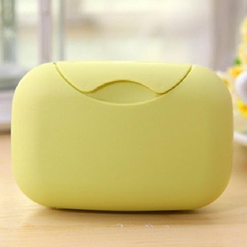 2PCS Beautiful And Lovely Cute Portable Home Outdoor Hiking Traveling Camping Candy Color Soap Container Case Box Holder Organizer Large Size Green Color