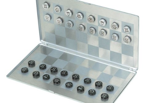 Travel Magnetic Folding Aluminum Chess Set