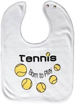 Born To Play Baby Bib with Snap