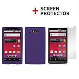 RUBBER PURPLE SOFT GEL Phone Cover Sleeve Silicone SKIN Case for MOTOROLA W ....